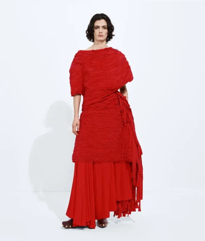 Top drapeado Mille Feuille