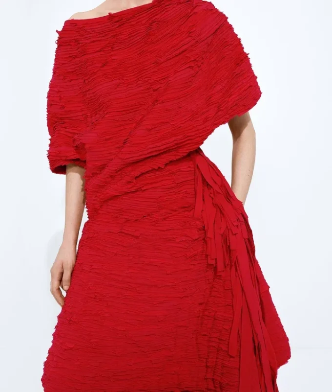 Top drapeado Mille Feuille