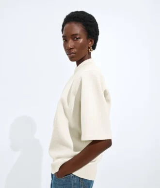 Top entallado de lana