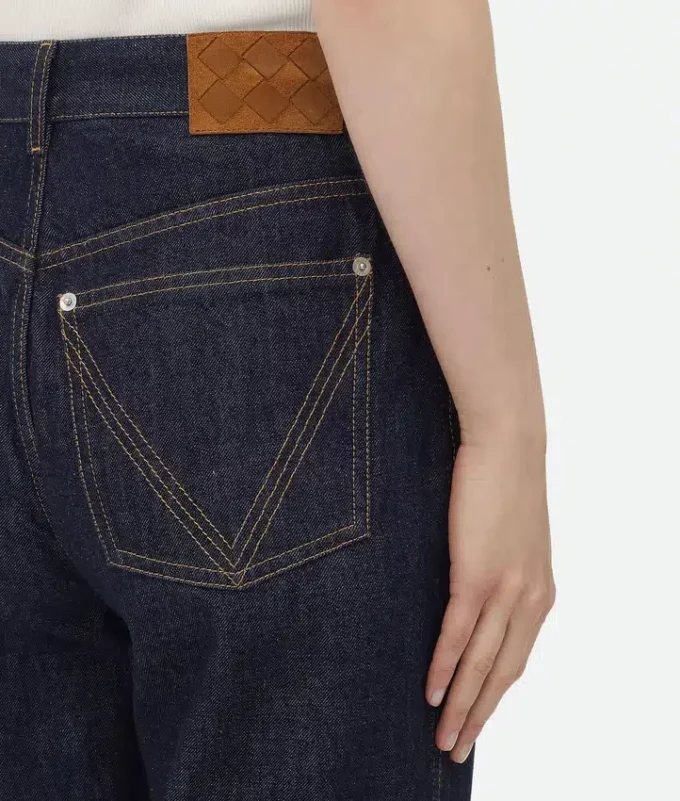 Vaqueros palazzo índigo