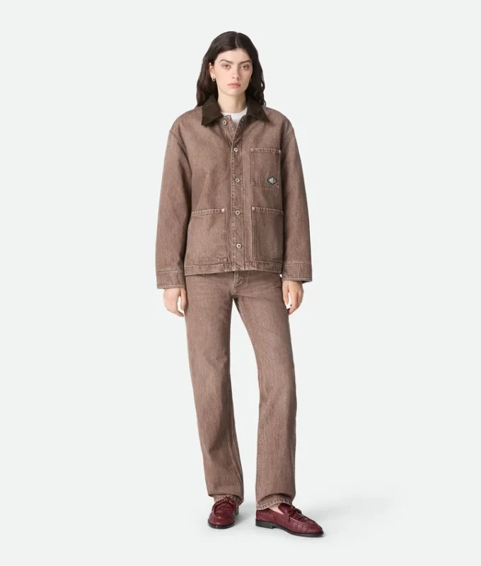 Chaqueta vaquera marrón