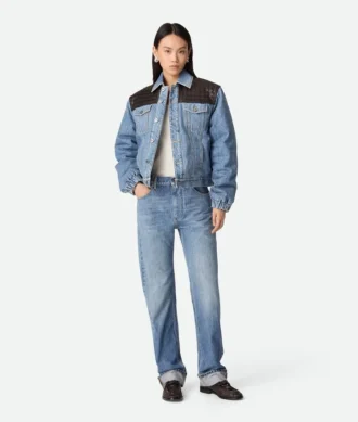 Vaqueros rectos vintage de color índigo