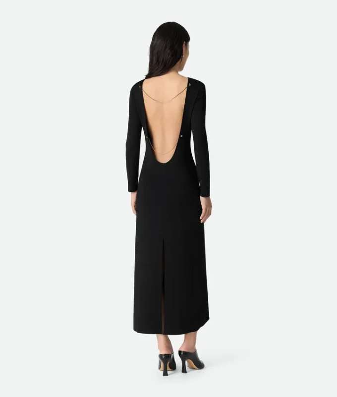 Vestido compacto de viscosa