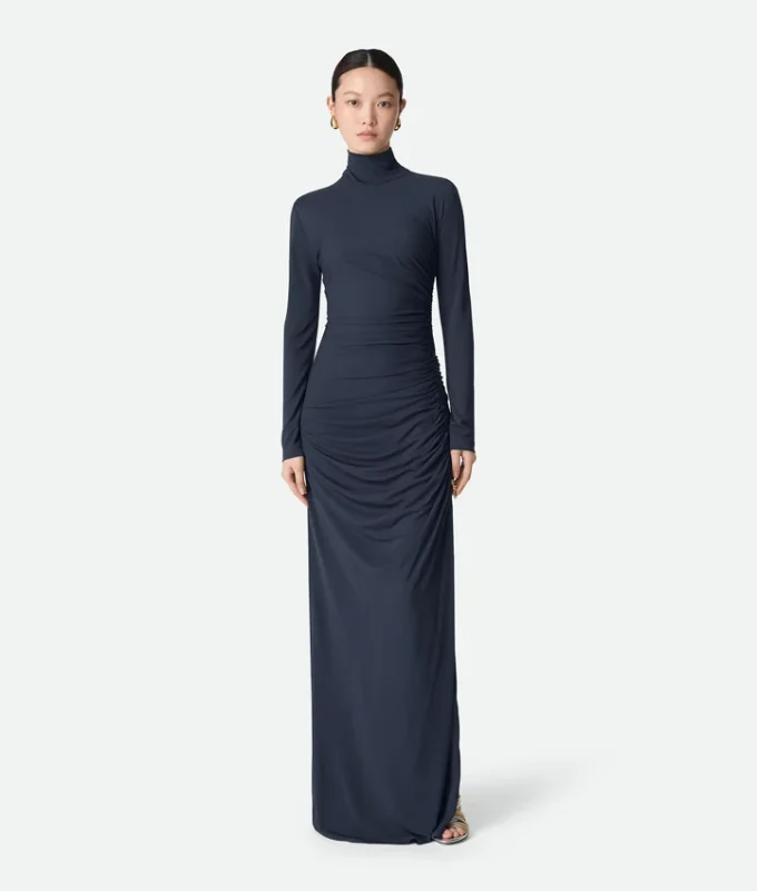 Vestido de jersey de viscosa crepé