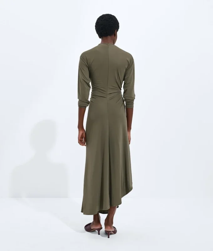 Vestido de jersey de viscosa crepé