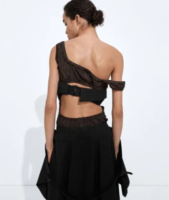 Vestido de organdí de algodón