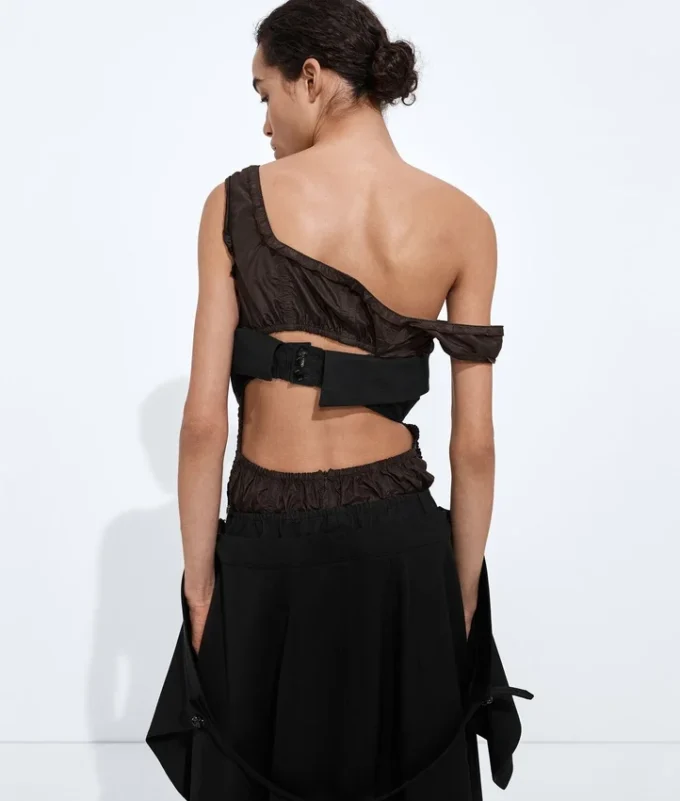 Vestido de organdí de algodón