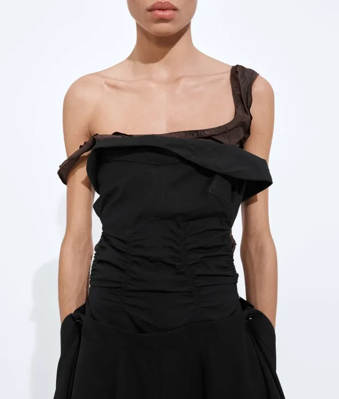 Vestido de organdí de algodón