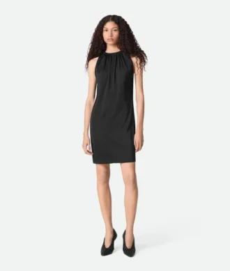 Vestido de satén de viscosa