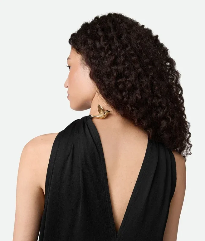 Vestido de satén de viscosa