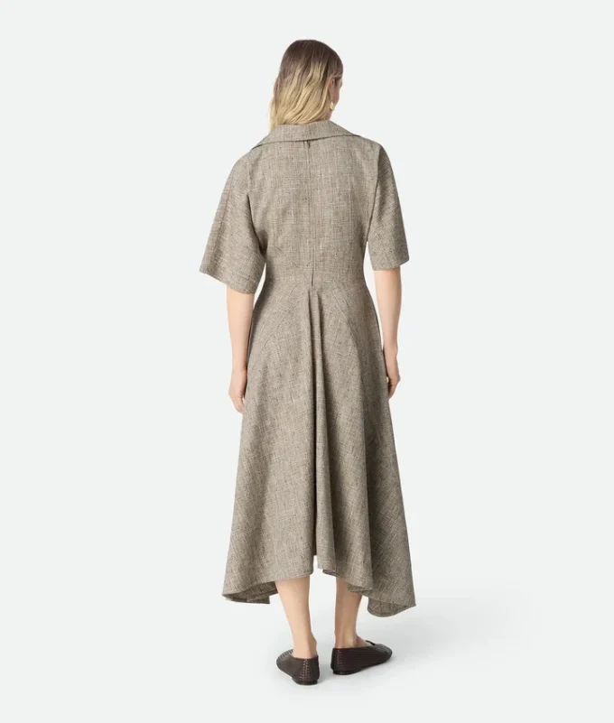 Vestido de viscosa con motas